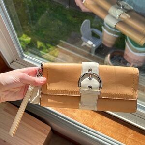 y2k coach soho buckle wristlet clutch